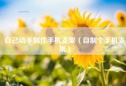 自己动手制作手机支架（自制个手机支架）